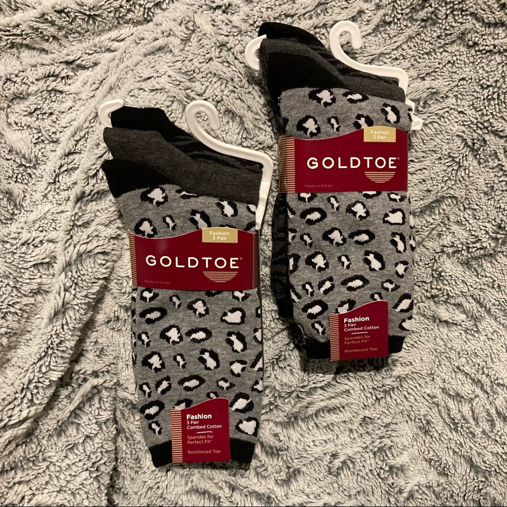 Women’s Fashion Crew Gold Toe socks - 2 pack set